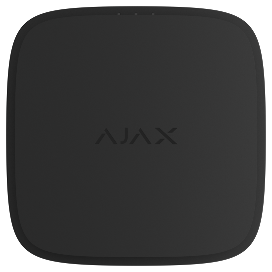 Бездротовий адресний пожежний сповіщувач точковий тепловий Ajax EN54 FireProtect  Jeweller Black