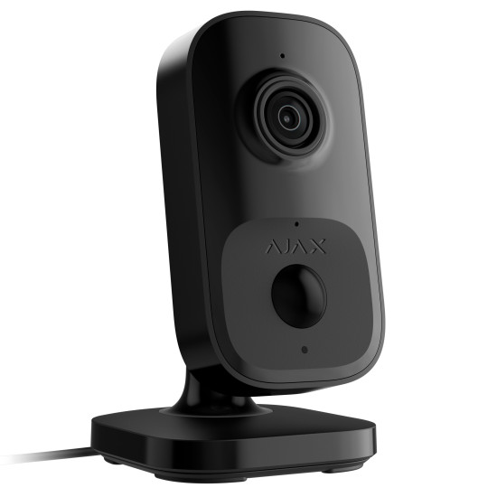 Wi-Fi камера відеоспостереження з ІЧ датчиком руху та вбудованим ШІ Ajax IndoorCam Black