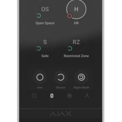 Бездротова клавіатура з сенсорним екраном Ajax KeyPad TouchScreen White