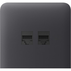 Бічна панель для вбудованої інтернет-розетки Ajax SideCover  vertical Graphite