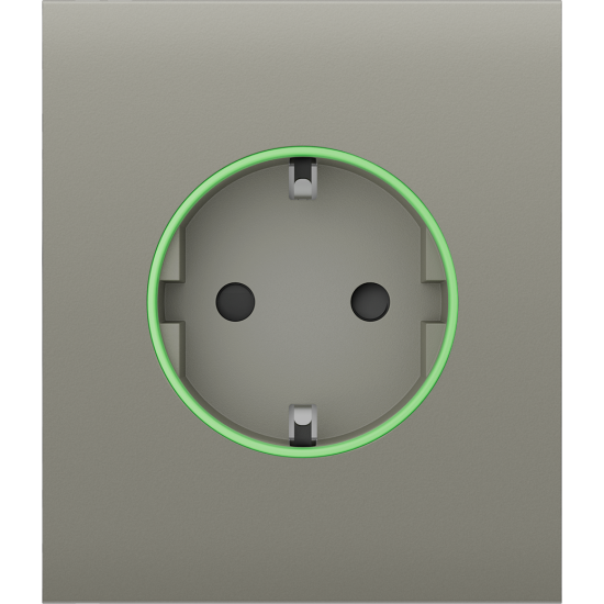 Центральна панель для вбудованої розетки Ajax СenterCover  Olive