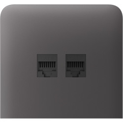 Бічна панель для вбудованої інтернет-розетки Ajax SideCover  vertical Grey