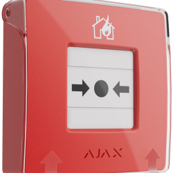 Бездротова настінна кнопка для активації пожежної тривоги вручну Ajax ManualCallPoint Jeweller