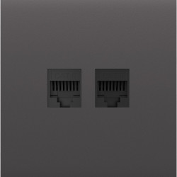 Передня панель для вбудованої інтернет-розетки Ajax CenterCover  Grey