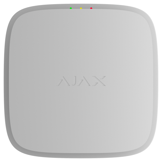 Бездротовий адресний пожежний сповіщувач точковий димовий Ajax EN54 FireProtect  Jeweller White