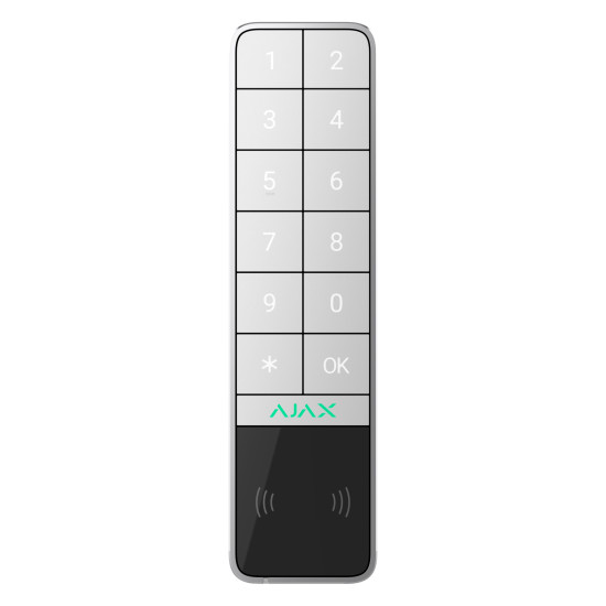Бездротова клавіатура Ajax KeyPad Outdoor Jeweller White