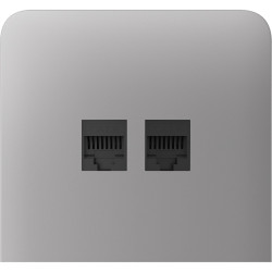 Бічна панель для вбудованої інтернет-розетки Ajax SideCover  vertical Fog