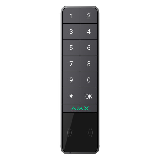Бездротова клавіатура Ajax KeyPad Outdoor Jeweller Graphite