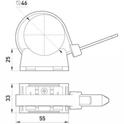 Дистанційний затискач E.Next tarel.ukd.4.120.2.25 (діам.зв'язки до 46мм)