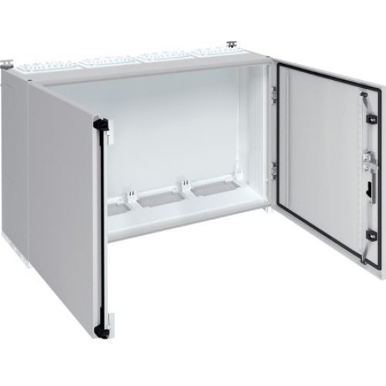 Чотирьохсекційна шафа Hager FR54S Univers IP55/II 800x1050x275мм (сірий)