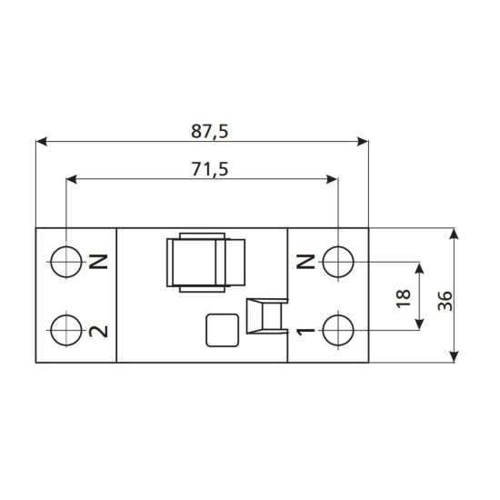 ПЗВ ETI 002062531 EFI-2 100/0.03 тип AC (10kA)