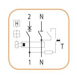 Диференціальний автомат ETI 002173108 KZS-2M B 40/0.03 тип AC (10kA)