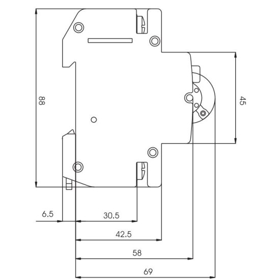 Диференціальний автомат ETI 002173235 KZS-2M C 20/0.01 тип A (10kA)