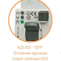 Диференціальний автомат ETI 002172408 KZS-2M1Р+N EDI B 25/0.03 тип A (10kA) з нижнім підключенням