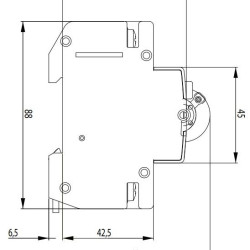 Диференціальний автомат ETI 002174002 KZS-4M 3p+NB 10/0.03 тип AC (6kA)