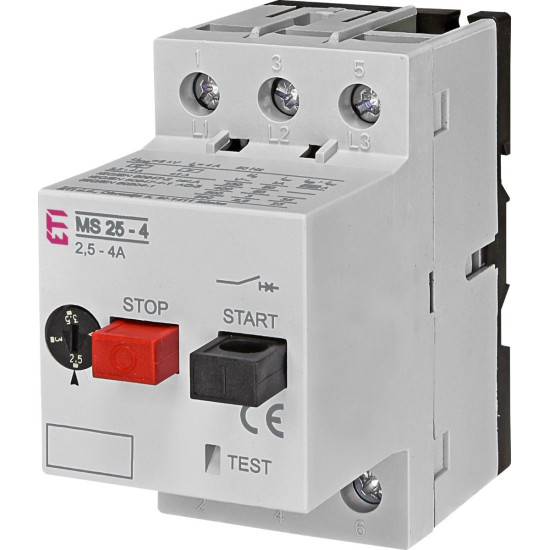 Автомат захисту двигуна ETI 004600080 MS25-4