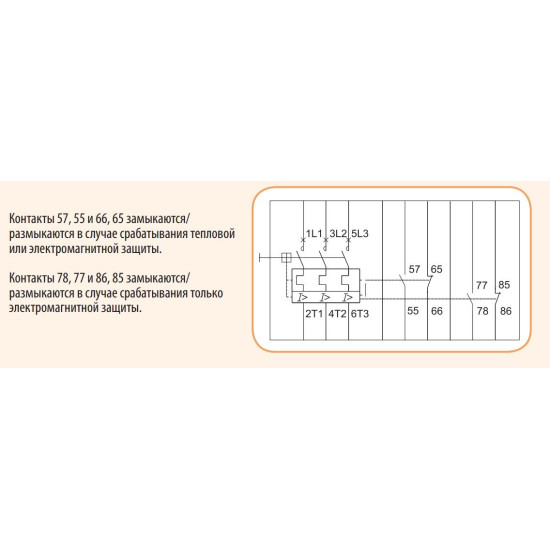 Аварійний блок контактів ETI 004648024 TSBE (2x1НО+1НЗ)