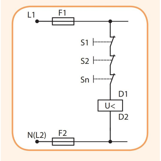 Розчіплювач мінімальної напруги ETI 004648027 URMPE-N (230V)