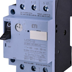 Автомат захисту двигуна ETI 004646620 MSP0-1.6 (0.37-0.55 kW 1.0-1.6A)