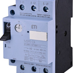 Автомат захисту двигуна ETI 004646621 MSP0-2.4 (0.75 kW 1.6-2.4A)