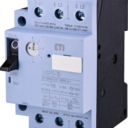 Автомат захисту двигуна ETI 004646624 MSP0-10 (3-4 kW 6-10A)