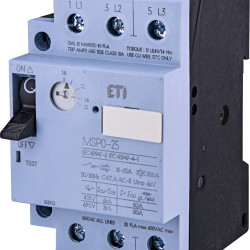 Автомат захисту двигуна ETI 004646627 MSP0-25 (11 kW 18-25A)