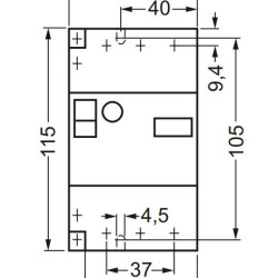 Автомат захисту двигуна ETI 004646629 MSP1-40 (18.5 kW 28-40A)