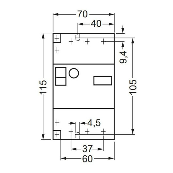 Автомат захисту двигуна ETI 004646630 MSP1-52 (22 kW 36-52A)