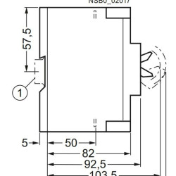 Автомат захисту двигуна ETI 004646630 MSP1-52 (22 kW 36-52A)