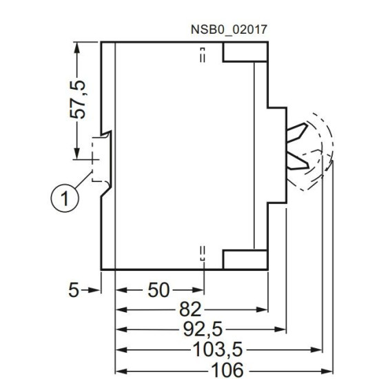 Автомат захисту двигуна ETI 004646630 MSP1-52 (22 kW 36-52A)