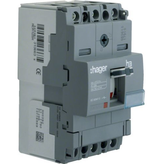 Корпусний роз'єднувач Hager HCA160H x160 In= 160А 3P