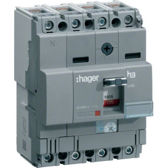 Корпусний роз'єднувач Hager HCA161H x160 In= 160А 4P
