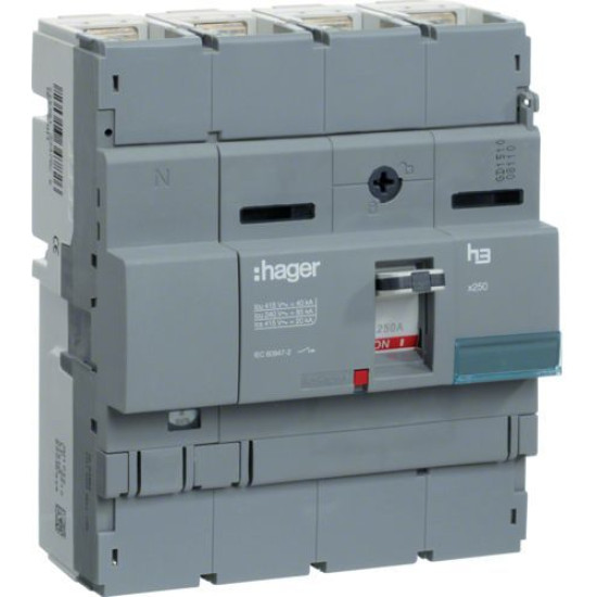 Корпусний роз'єднувач Hager HCB251H x250 In= 250А 4P
