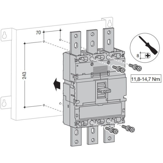 Корпусний роз'єднувач Hager HCE970H h1000 In=1000A 3P