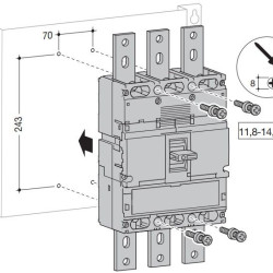 Корпусний роз'єднувач Hager HCE971H h1000 In= 1000А 4P