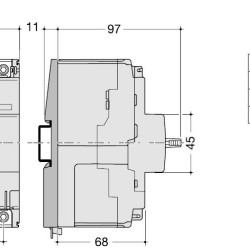 Автоматичний вимикач Hager HDA026L x160 In=25А 4P 18кА
