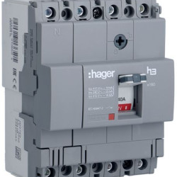 Автоматичний вимикач Hager HDA041L x160 In=40А 4P 18кА