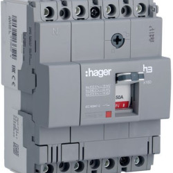 Автоматичний вимикач Hager HDA051L x160 In=50А 4P 18кА