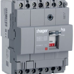 Автоматичний вимикач Hager HDA101L x160 In=100А 4P 18кА