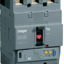 Автоматичний вимикач Hager HEC250H h250 In=250А 3P 70кА LSI