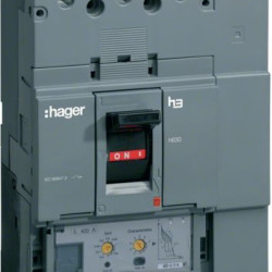 Автоматичний вимикач Hager HED401H h630 In=400А 4P 70кА LSI