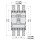 Автоматичний вимикач Hager HEE971H h1000 In=1000А 4P 70кА LSI
