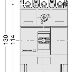 Автоматичний вимикач Hager HHA041H x160 In=40А 4P 25кА