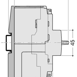 Автоматичний вимикач Hager HHA026H x160 In=25А 4P 25кА