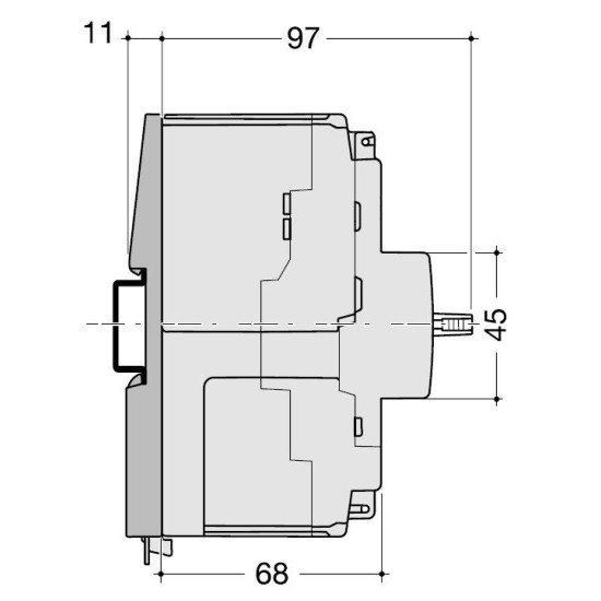 Автоматичний вимикач Hager HHA126H x160 In=125А 4P 25кА