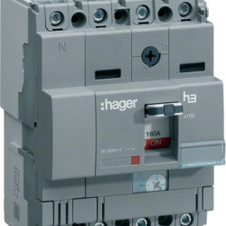 Автоматичний вимикач Hager HNA026H x160 In=25А 4P 40кА