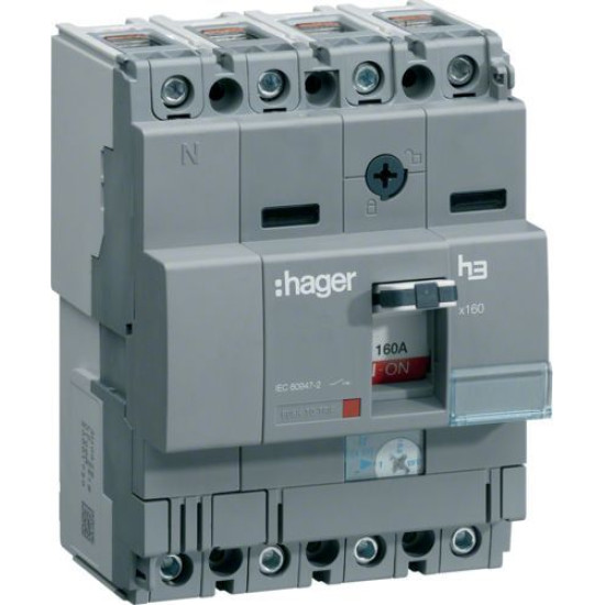 Автоматичний вимикач Hager HNA026H x160 In=25А 4P 40кА