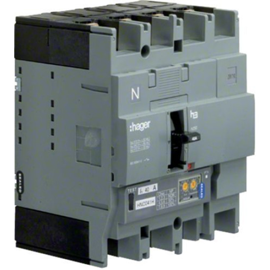 Автоматичний вимикач Hager HNC041H h250 In=40А 4P 50кА LSI