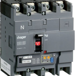 Автоматичний вимикач Hager HNC126H h250 In=125А 4P 50кА LSI