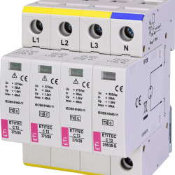 Обмежувач перенапруги ETI 002440403 ETITEC C T2 275/20 (3+1) 4p